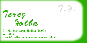 terez holba business card