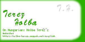 terez holba business card